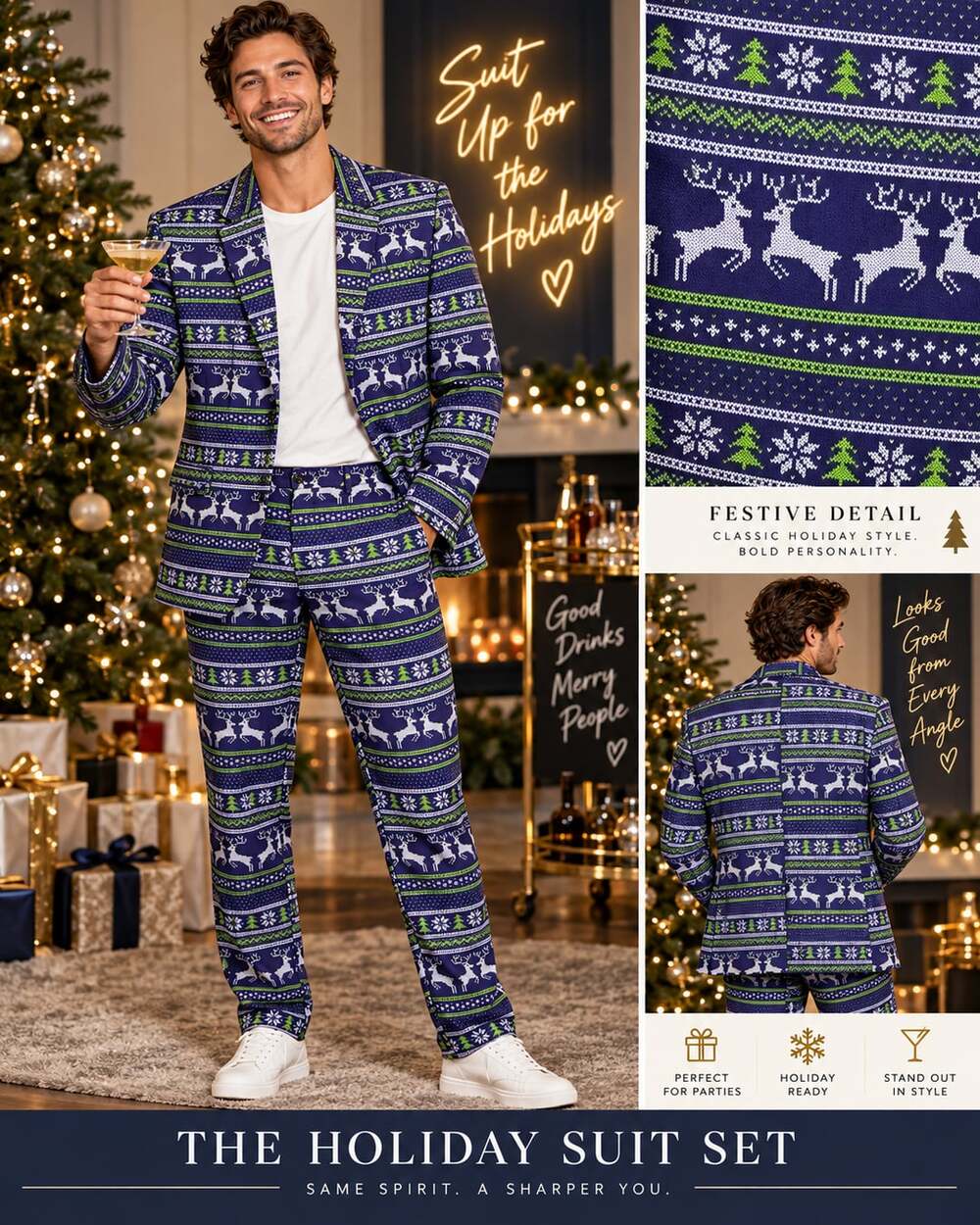 Christmas Suit Men’s Medium
Blue You Look Ugly Today Brand